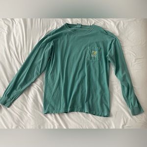 Comfort Colors Salty Dog Cafe Green Long Sleeve Shirt - Men’s Large